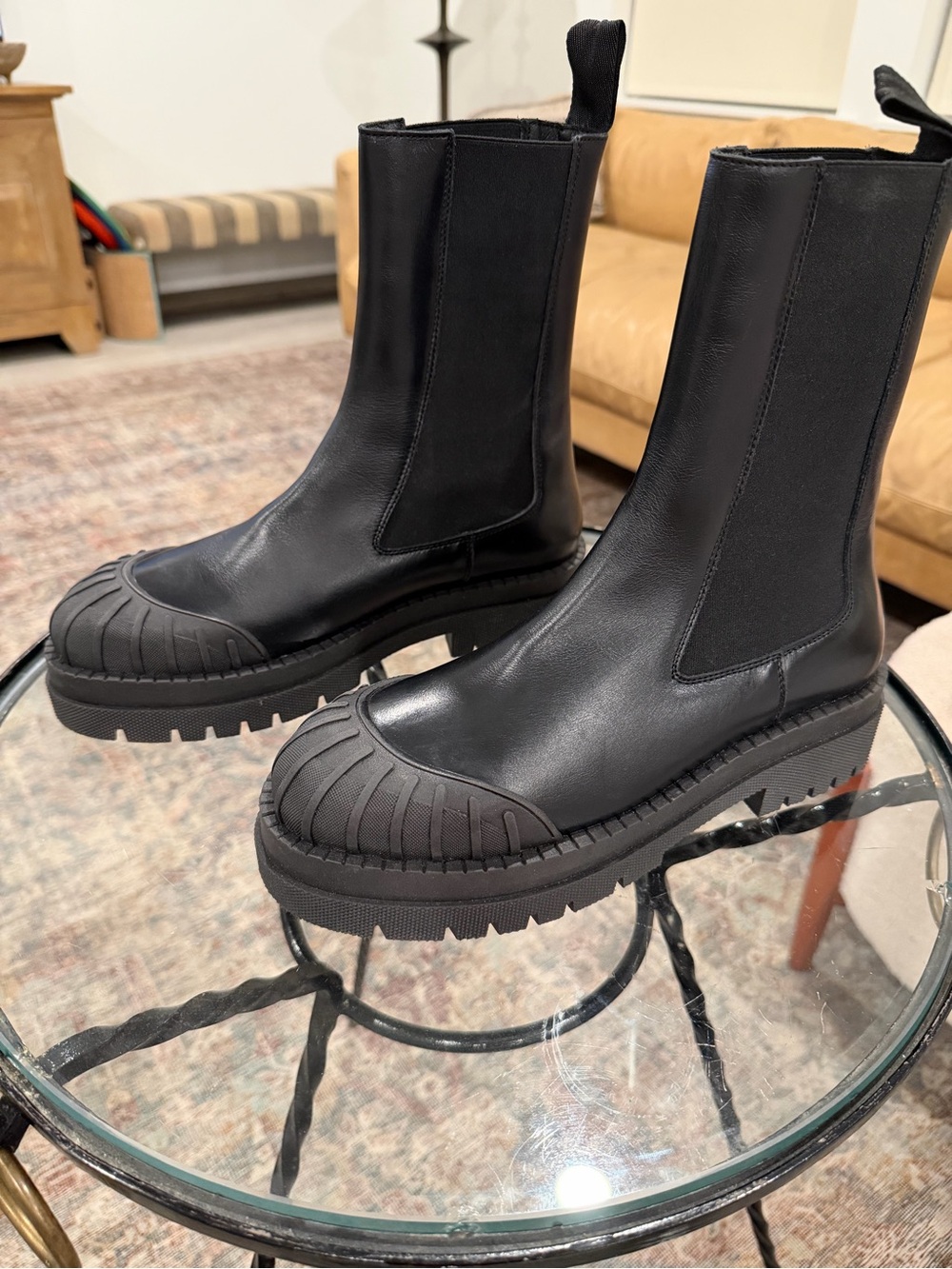 NEW Maeve leather Chelsea boots from Anthropologie